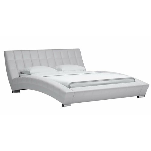 Кровать интерьерная Оливия 483 к/з (белый)