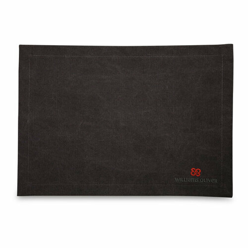 Плейсмат с вышивкой Williams Oliver 35х50 см, хлопок, мокрый асфальт