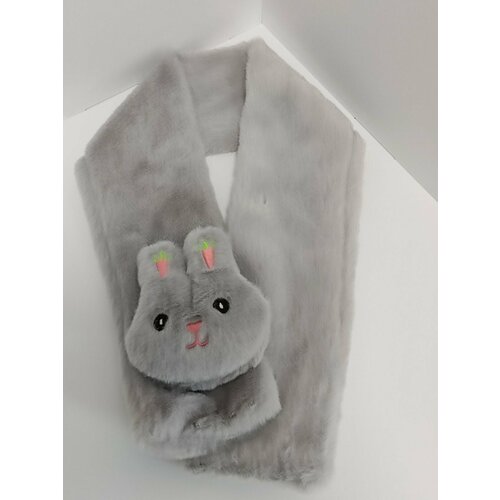 фото Шарф ,76х10 см, серый без бренда