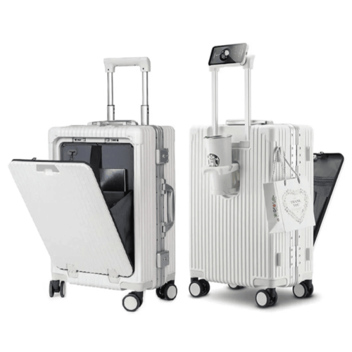 Умный чемодан , 45 л, размер L, белый умный чемодан l case 78 л размер m серый