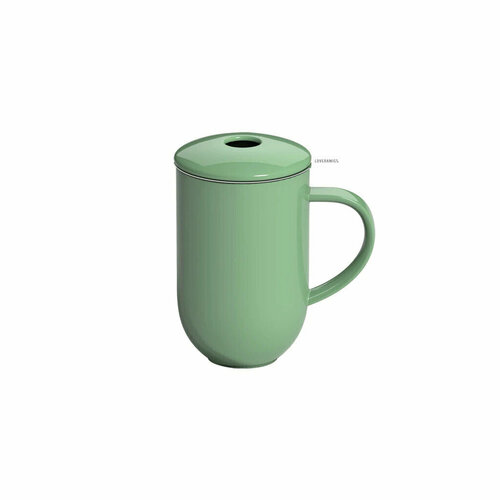Кружка с ситом LOVERAMICS Pro tea, 450 мл, фарфор, зеленая (C097-20AMT)