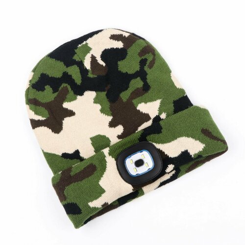 Фонарь-шапка аккумуляторный 200 мАч 4 LED 3 режима USB 981₽