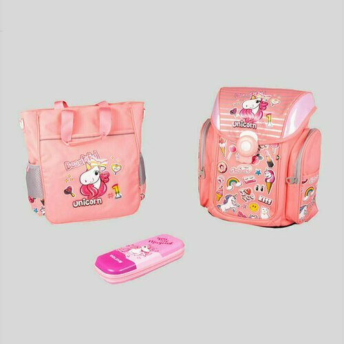 Рюкзак GoLove, с сумкой и пеналом