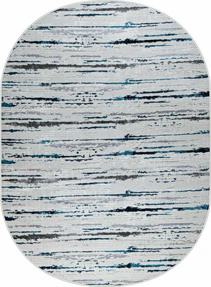 38462A OVAL BLUE FLS / L.GREY Kleopatra (2 х 2.9 м)