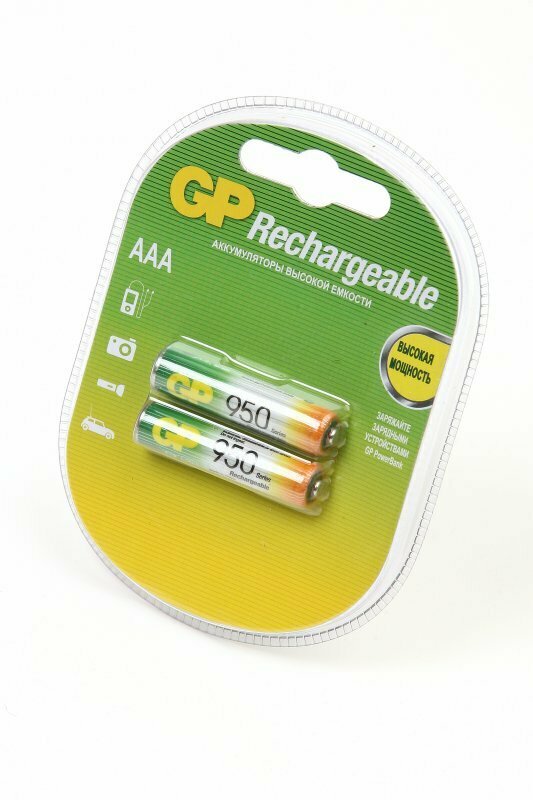 GP Аккумулятор GP Ni-MH AAA 950mAh BL2 2шт (95AAAHC-2CR2)