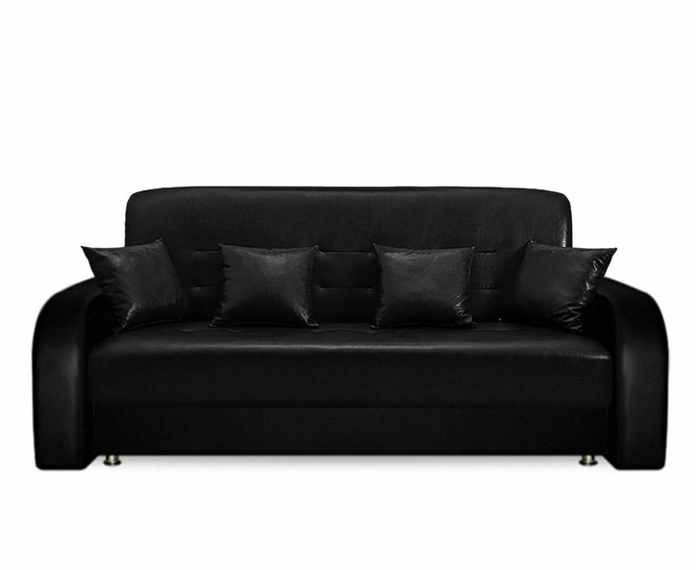 фото Диван Fotodivan Престиж Черный Без спального места