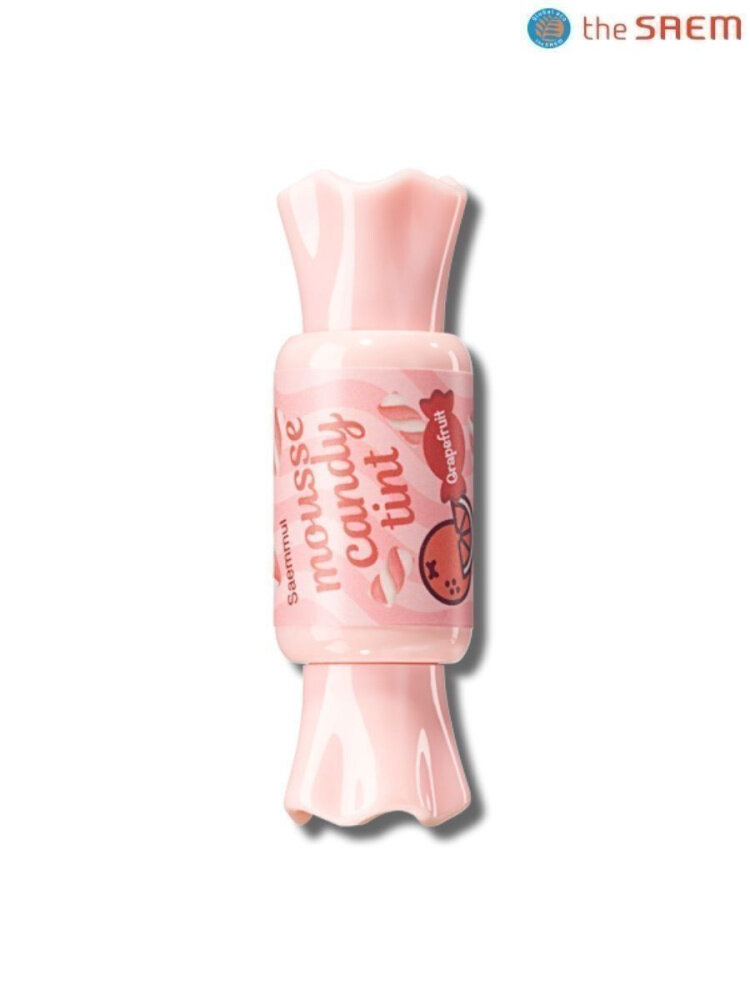 The Saem Тинт-мусс для губ Saemmul Mousse Candy Tint Grapefruit Mousse, 8 гр.