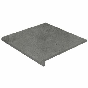 Ступень Gres Aragon Peldano Redondo Urban Grafito Antideslizante 29.7x33 см