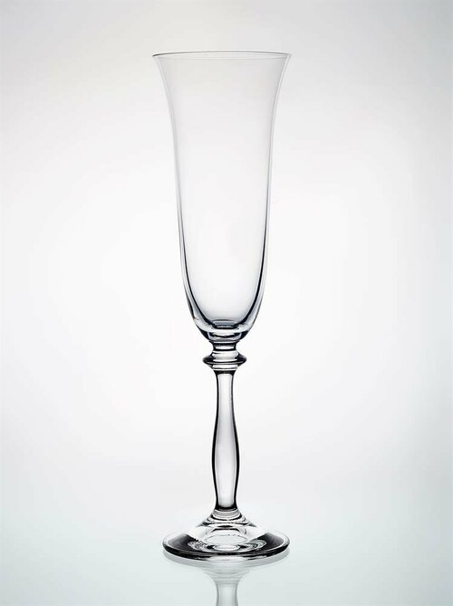 Набор бокалов для шампанского 2 шт 190 мл кристалекс анжела 40600/190/2