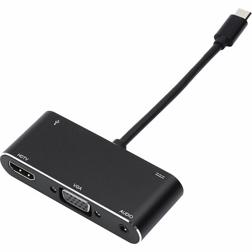 type c to hdmi vga Переходник 0.1 m Type-C(m) => HDMI+VGA+USB Переходник Atcom Type-C M/HDMI+VGA+USB (AT2810)