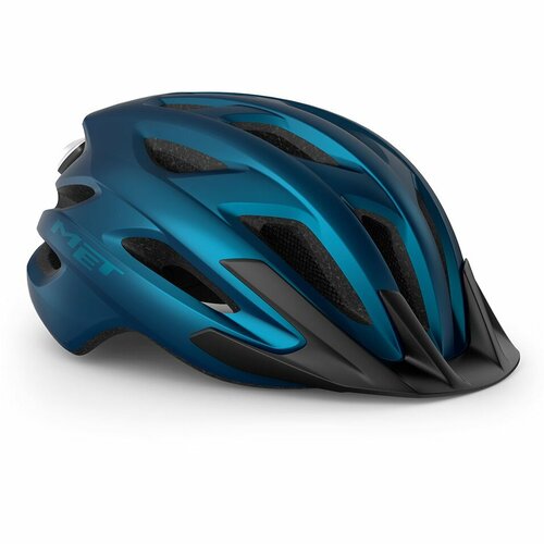 фото Велошлем met crossover helmet (3hm149ce) 2024, цвет синий металлик, размер шлема xl (60-64 см)