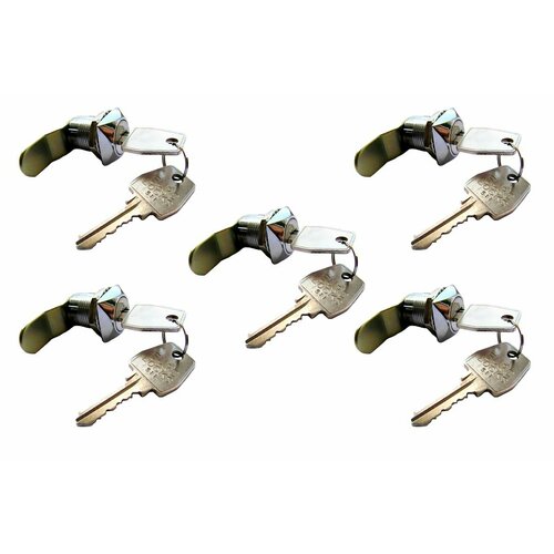 Почтовый замок Евролок 0802 изогнутый ригель поворот 90 градусов (комплект 5 штук)