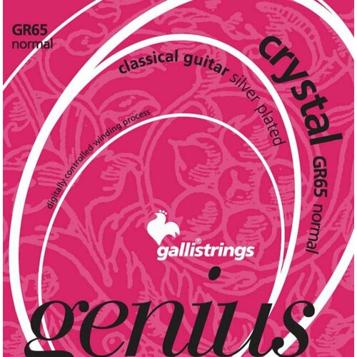 Струны для классических гитар GALLI GR65 (Пр-во Италия) (29-33-41-29-37-44) Genius Crystal струны для классических гитар galli gr60 29 45
