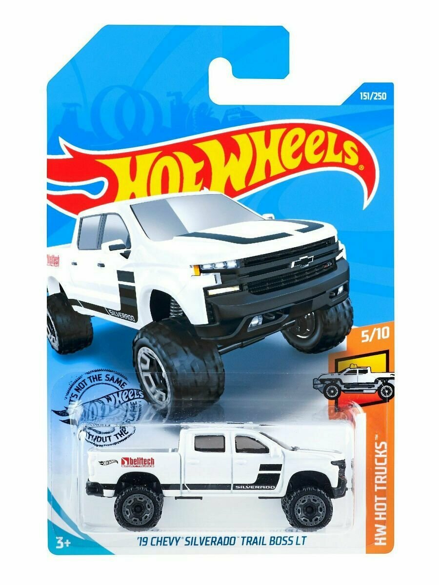 Hot Wheels '19 CHEVY SILVERADO TRAIL BOSS LT Шевроле Сильверадо 151/250 HW Hot Trucks 6/10 2020