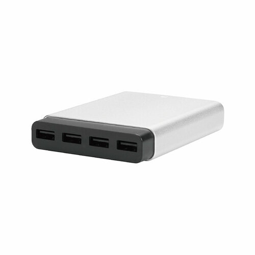 Just Mobile СЗУ Just Mobile AluCharge 31W 2.4A/4USB Silver серебристый PA-188EU