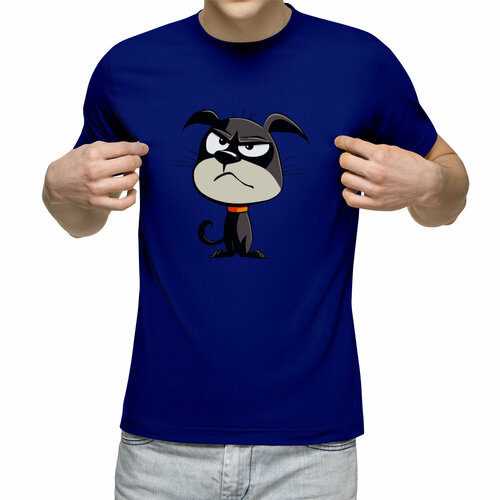 Футболка Us Basic, размер XL, синий мужская футболка бульдог собака мультяшная l желтый