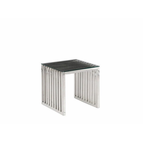 Стол журнальный La-Alta CS-1217-1 Тонированное стекло/Хром