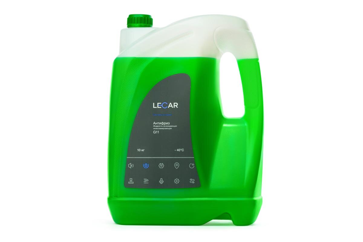 Антифриз LECAR -40 G11 зеленый 10кг