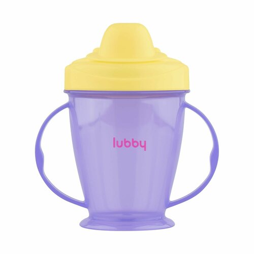 Lubby Поильник-непроливайка с твердым носиком (фиолетовый) 175мл 9+ lubby поильник непроливайка с твердым носиком 175 мл от 9 месяцев фиолетовый желтый