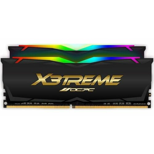 Оперативная память для компьютера 64Gb (2x32Gb) PC4-28800 3600MHz DDR4 DIMM CL18 OCPC X3 RGB BLACK LABEL MMX3A2K64GD436C18BL