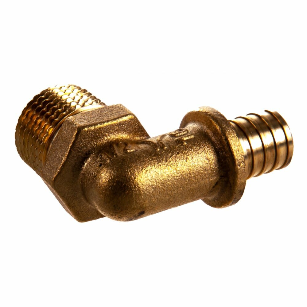 Угольник аксиальный ProAqua наружная резьба 1/2"х16 мм латунь Pro Aqua - фото №4