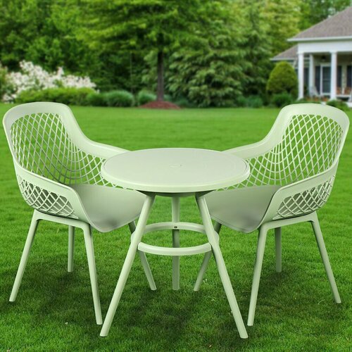 Мебель садовая Green Days, стол, 62.5х70 см, 2 кресла мебель садовая green days уют коричневая стол 180х75 см 4 стула