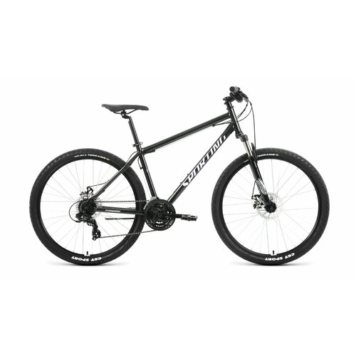 Велосипед 29 FORWARD SPORTING 2.0 (DISK) (8-ск.) 2023 (рама 17) черный/белый