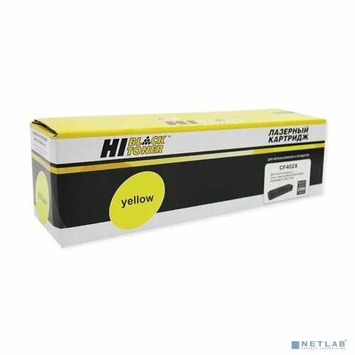 Hi-Black Расходные материалы Hi-Black CF402X Картридж для HP CLJ M252/252N/252DN/252DW/277n/277DW, №201X, Y, 2,3K bion cf403x картридж hb cf400x для hp clj m252 252n 252dn 252dw 277n 277dw 201x 2300 стр пурпурный