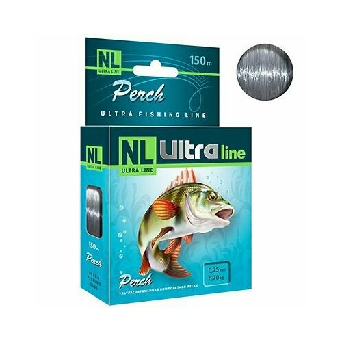 nl ultra perch 4 Монофильная леска для рыбалки AQUA NL ULTRA PERCH (Окунь) 150m 0,25mm (1 штука)