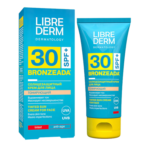 Либридерм (Librederm) Бронзиада Солнцезащитный тонирующий крем для лица SPF30 50 мл 1 шт