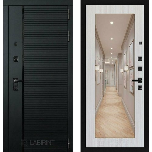 Входная дверь Labirint Piano 18 Сандал белый 880x2050, открывание правое входная дверь labirint piano 02 сандал белый 880x2050 открывание правое