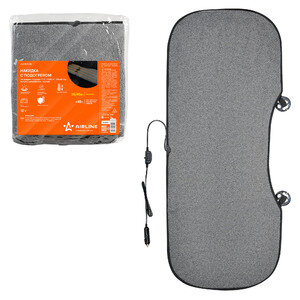 фото Накидка с подогревом на заднее сиденье AIRLINE (ADHC008) 12 В 35/45Вт, 128*49 см. серая