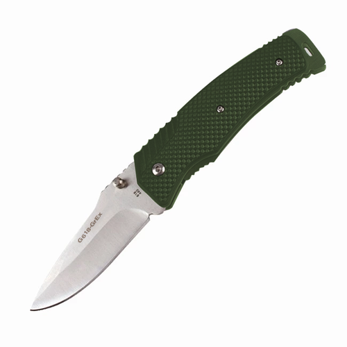 Нож Ganzo G618 440 Steel Exclusive Edition Green Handle, G618-GrEx нож туристический ganzo цвет камуфляж стальной длина лезвия 8 см g7362 ca