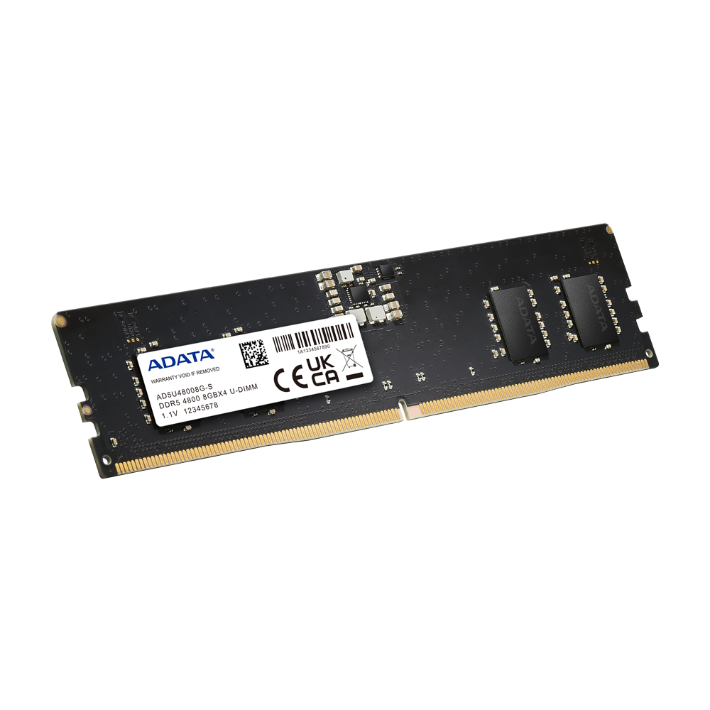 ADATA Модуль памяти ADATA 8GB DDR5 4800 UDIMM AD5U48008G-S CL40 1.1V