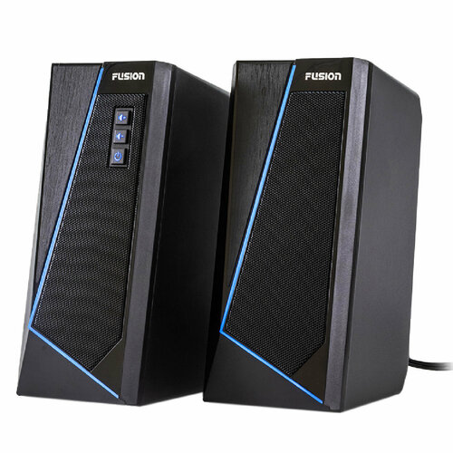 Колонки компьютерные FUSION FCA-265 с подсветкой 7 цветов питание от USB 6 Вт Акустическая стереосистема 20 с разноцветной подсветкой 199000₽