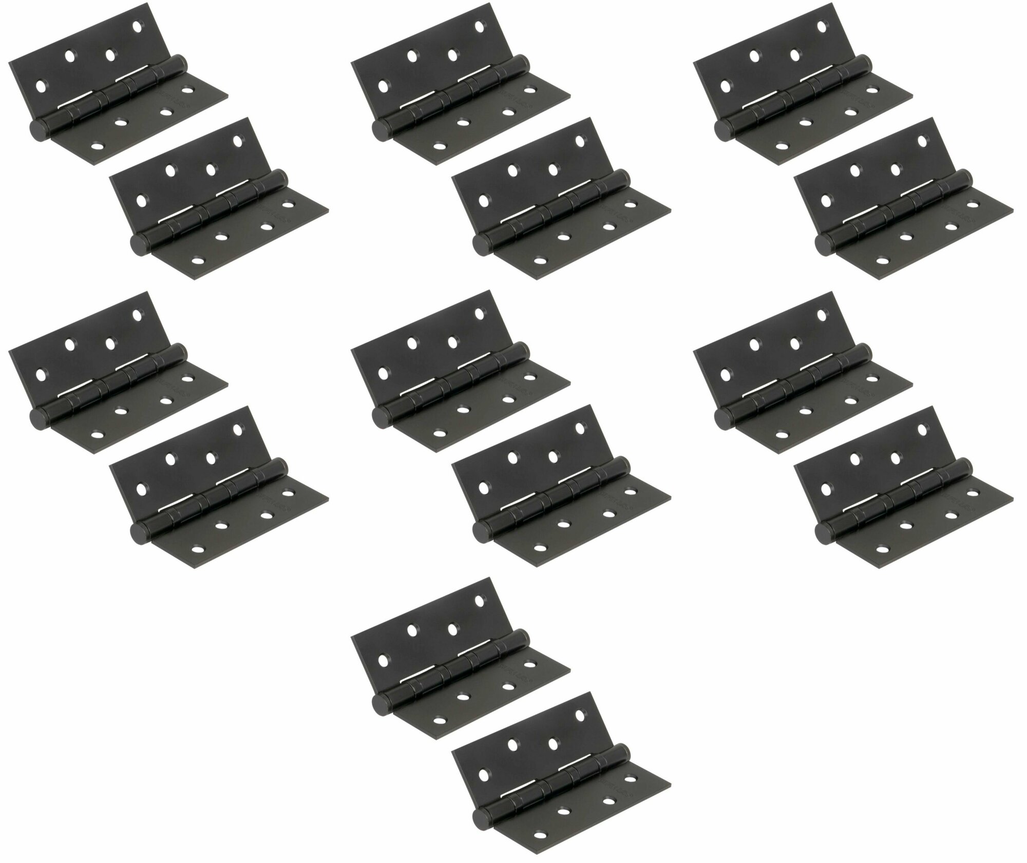 Петля универсальная Fuaro IN4400U BL (4BB 100x75x2,5) черный матовый, (комплект 14 штук)