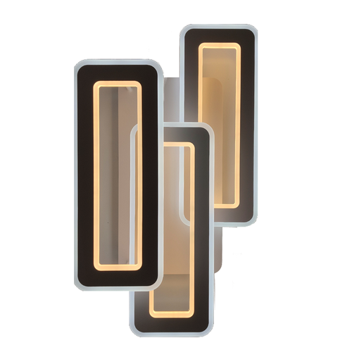 Светильник светодиодный управляемый накладной 110Вт 11000Лм IP20 белый TRIPLEX DOUBLE 3L-630x370X140-RC-WHITE/WHITE-220-IP20 MaySun (УУО00004172)