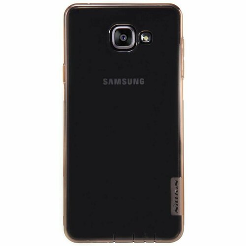 Накладка силиконовая Nillkin Nature TPU Case для Samsung Galaxy A7 (2016) A710 прозрачно-золотая поляризационная пленка для samsung a710 galaxy a7 2016