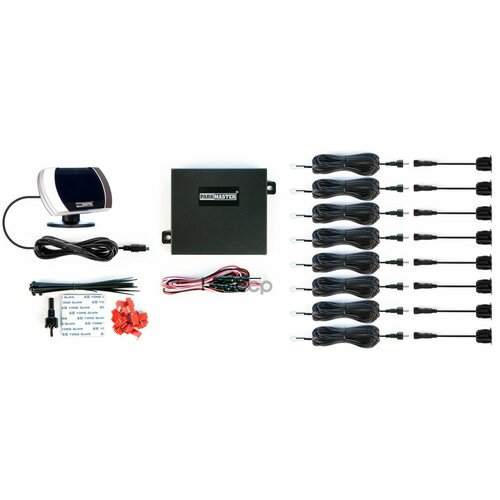 Парковочный Радар Parkmaster 8-Fj-27 Black 8 Датчиков Передний И Задней Бампер PARKMASTER арт 8-FJ-27 b 15265₽