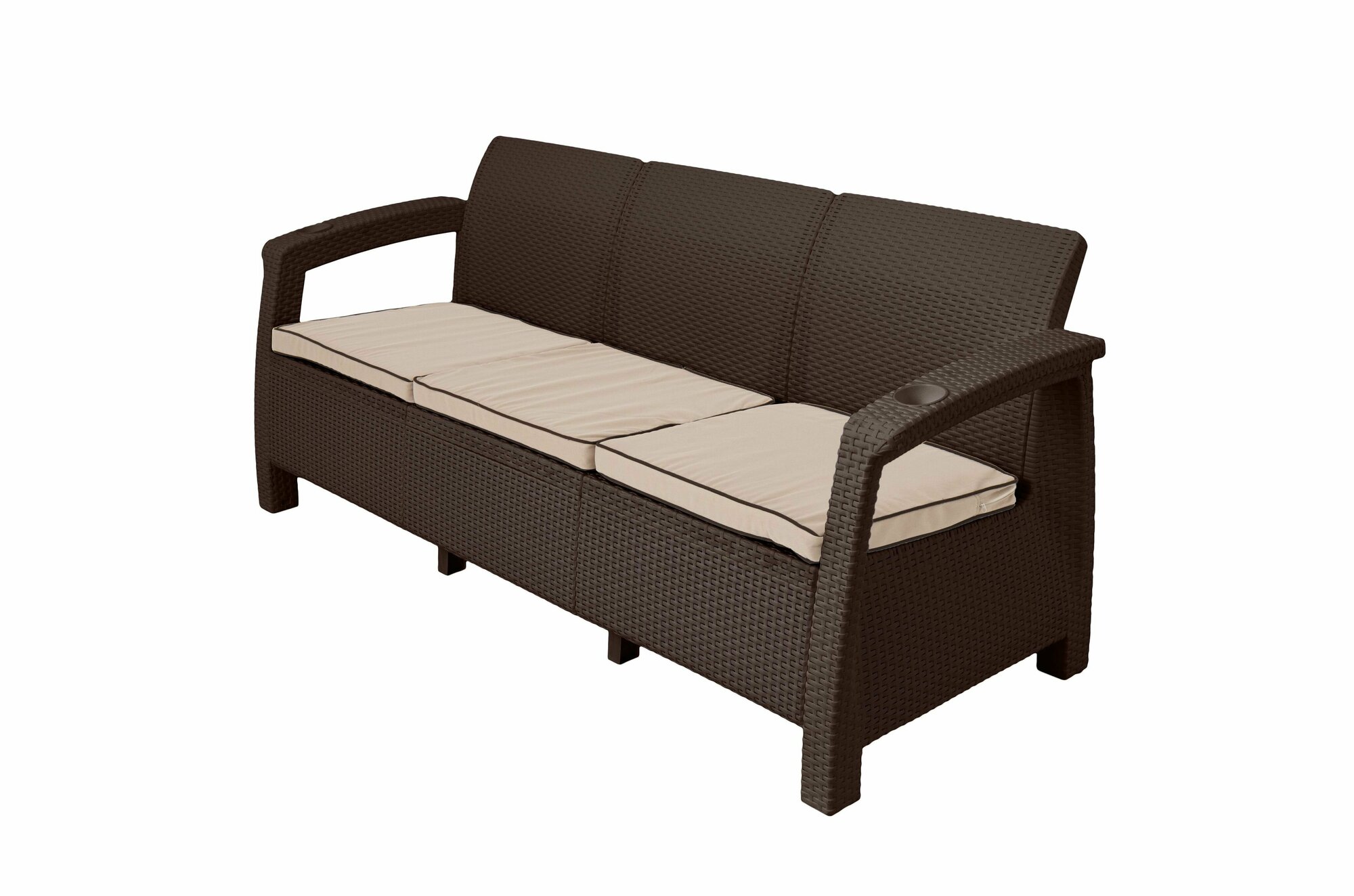 фото Диван Yalta Sofa 3 Set шоколадный