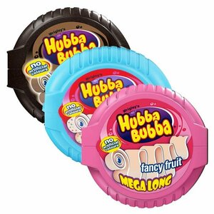 Фото Жевательная резинка Wrigley's Hubba Bubba Mega Long - набор 3 вкуса (Германия), 56 г (3 шт)