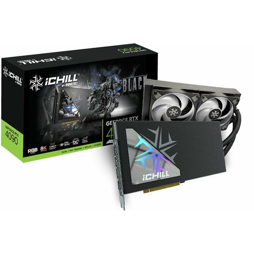 Видеокарта Inno3D RTX4090 ICHILL BLACK 24GB C4090B-246XX-18330005 27759100₽