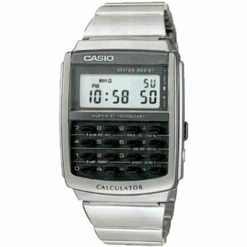 фото Наручные часы casio vintage ca-506-1, серебряный, серый