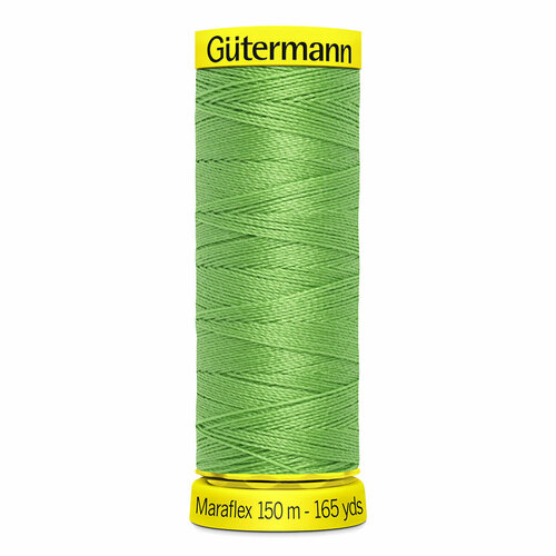 фото Нитки швейные gutermann maraflex 120 для эластичных, трикотажных материалов, 150 м, 100% пбт, 5 шт (154 средне-салатный)