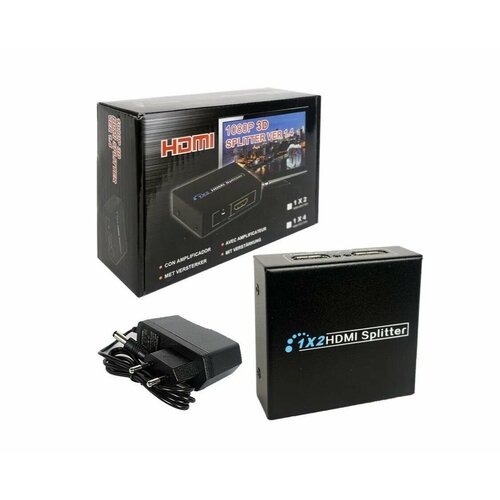 Сплиттер разветвитель Splitter HDMI на 2 порта 1080p live power hdmi splitter hdmi делитель разветвитель hdmi на 2 порта