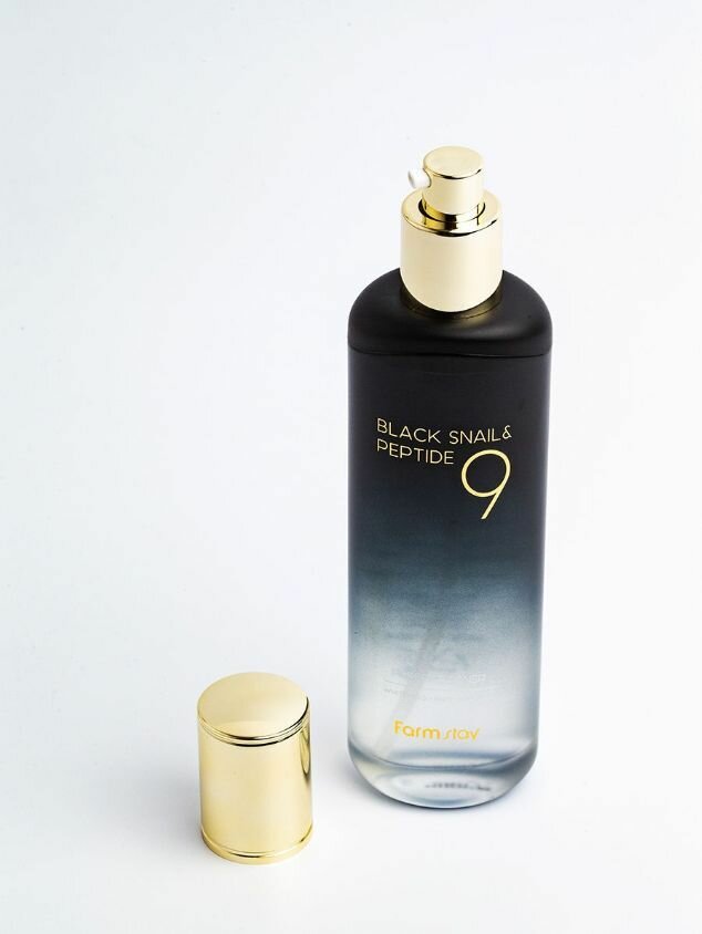 FARMSTAY Тонер омолаживающий для лица с комплексом из 9 пептидов / BLACK SNAIL & PEPTIDE 9 PERFECT TONER 120 мл - фото №17