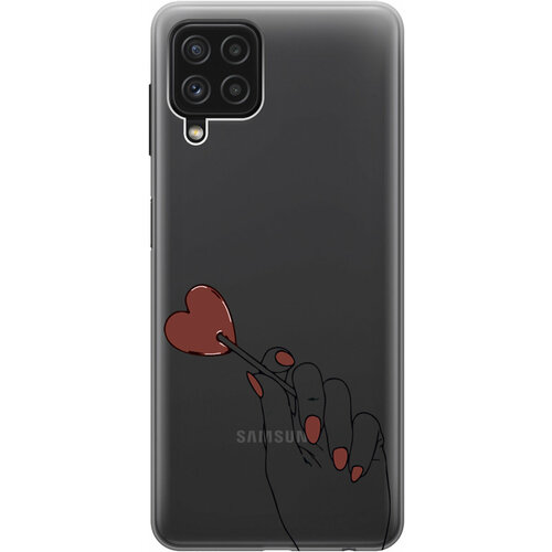 Силиконовый чехол на Samsung Galaxy A22, M32, M22, Самсунг А22, М32, М22 с 3D принтом Heartbreaker прозрачный силиконовый чехол на samsung galaxy a22 m32 m22 самсунг а22 м32 м22 silky touch premium с принтом heartbreaker сиреневый