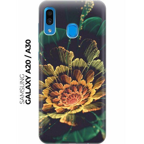 Чехол - накладка ArtColor для Samsung Galaxy A20 / A30 с принтом Красивый цветок чехол накладка artcolor для samsung galaxy note 20 ultra с принтом красивый цветок