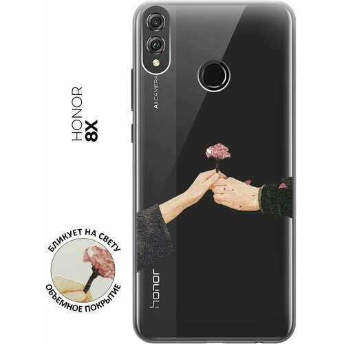 Силиконовый чехол с принтом Hands для Honor 8X / Хонор 8Х силиконовый чехол с принтом rich scrooge для honor 8x хонор 8х