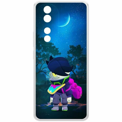 Чехол-накладка Krutoff Clear Case Brawl Stars-Орочи Эдгар для Honor 90 чехол накладка krutoff clear case brawl stars орочи эдгар для honor x9